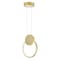 Cwi Lighting Pulley 8 in LED Satin Gold Mini Pendant 1297P8-1-602 - alternate 1
